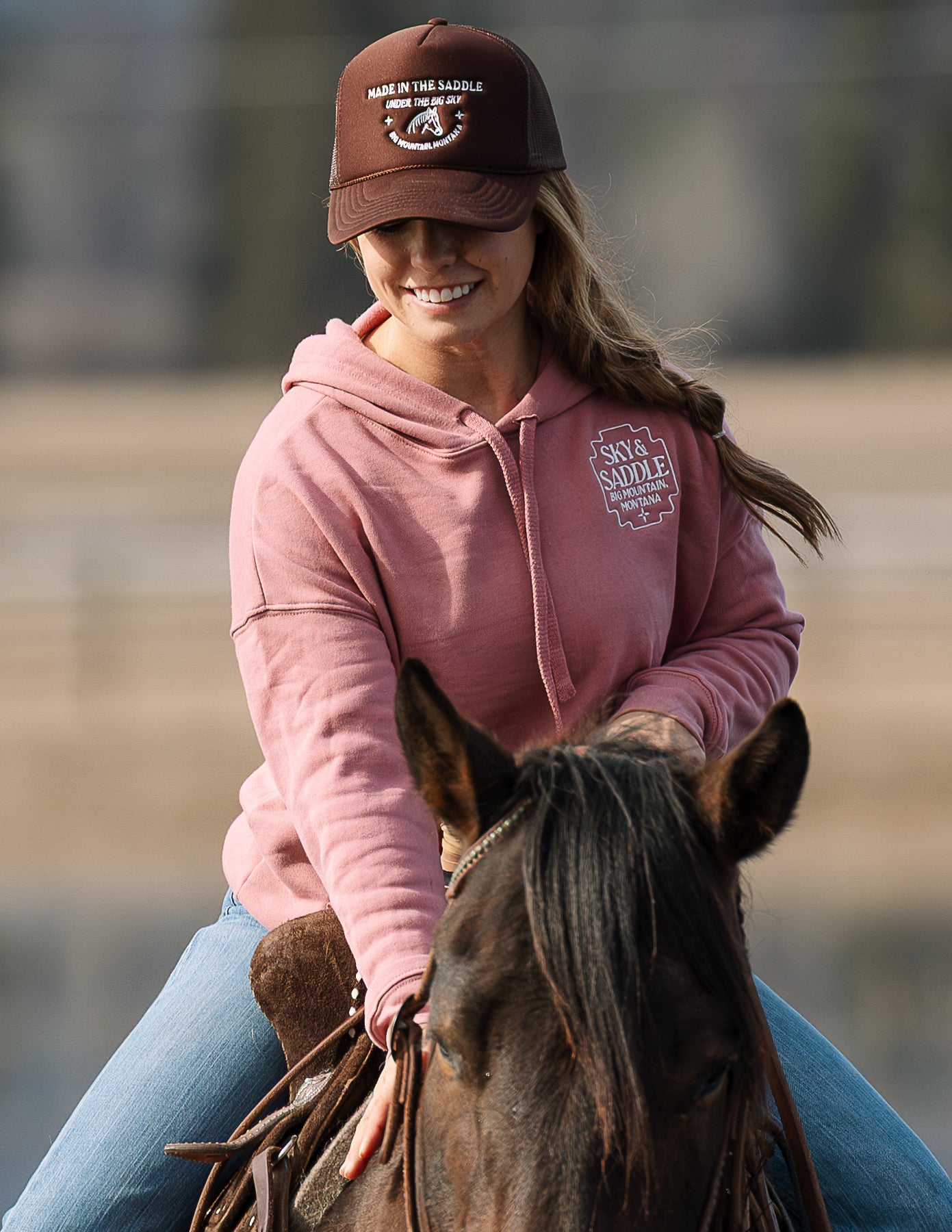 Strawberry Roan - Spring Rider Hoodie | Western Women's Hoodie